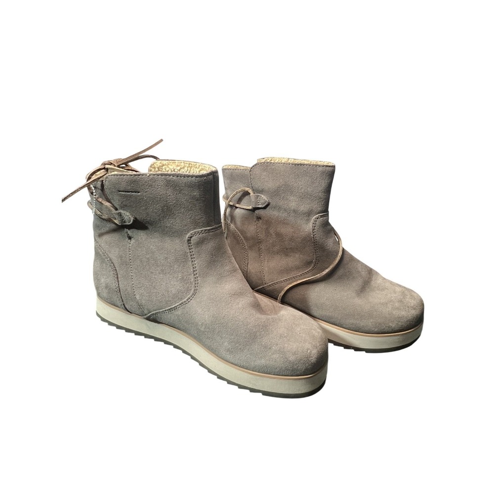 Merrell Women's Gray‎ Suede Waterproof Faux Fur Lined Ankle Boots EU 42 US 10.5